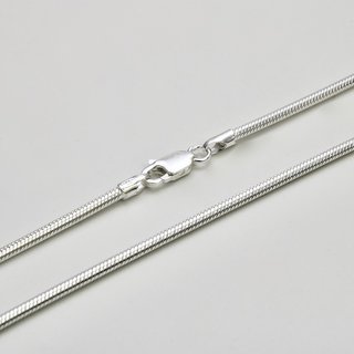 Elegante Schlangenkette 2mm aus 925er Silber - Silberkette - Halskette - Sterlingsilber 80cm