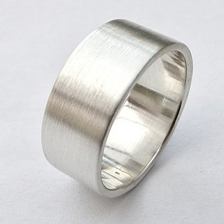 Verlobungsring aus fein mattiertem 925er Silber - Ehering - Sterlingsilber - Gre 65