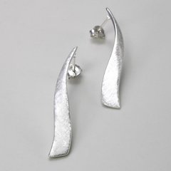 Silber & Stahl Ohrstecker Schnecke 925er Silber mattiert Ohrringe Ste,  34,90 €