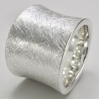 Silberring Ring mit Schwung aus 925er Silber - Fingerring - Sterlingsilber - Gre 56