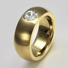 Ring aus vergoldetem Edelstahl mit hochwertig...