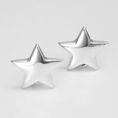 Ohrclips polierte Sterne aus 925er Silber 20x20mm-...